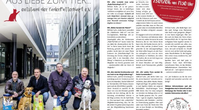 Presseartikel “Hochglanz Magazin” April 2016