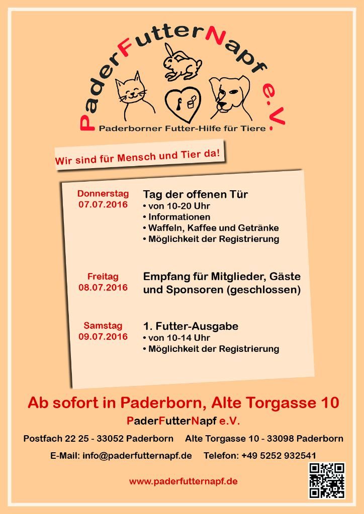 Eröffnung der Ausgabestelle am 07.07.2016