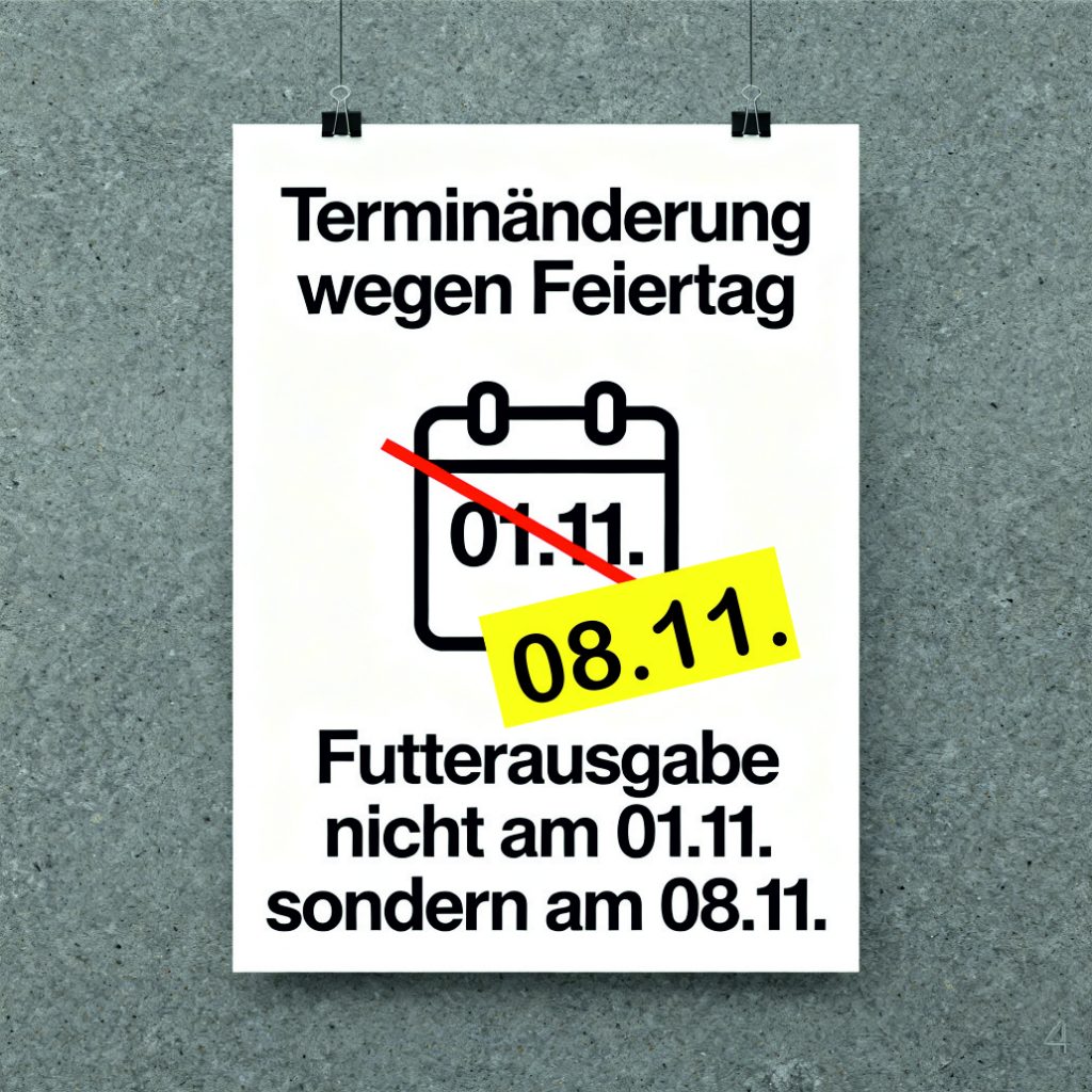 TERMINÄNDERUNG!